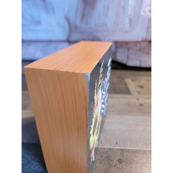 Hello Fall pumpkin Flower hay Wooden decor autumn - Picture 8 of 8